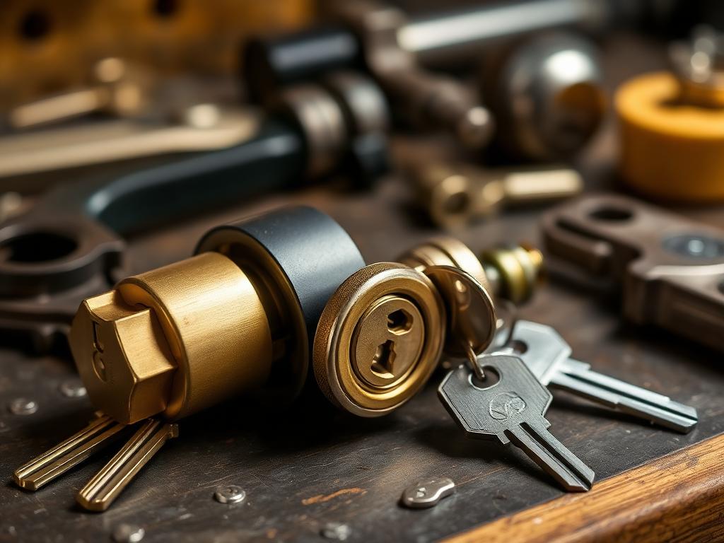 Locksmith keys and tools